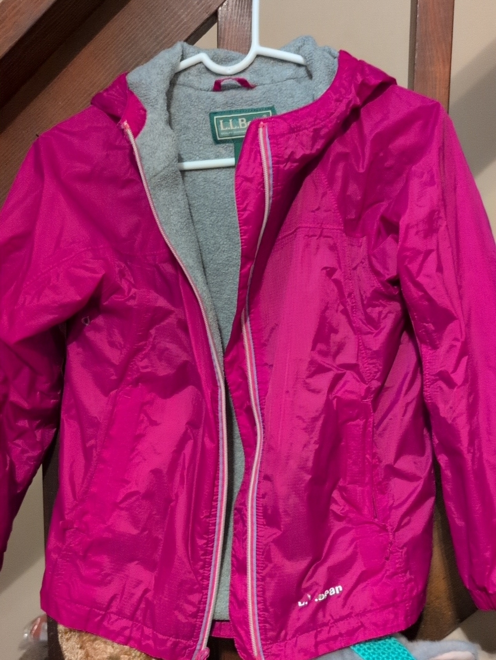 L.L. Bean Kids' Pink Hooded Jacket